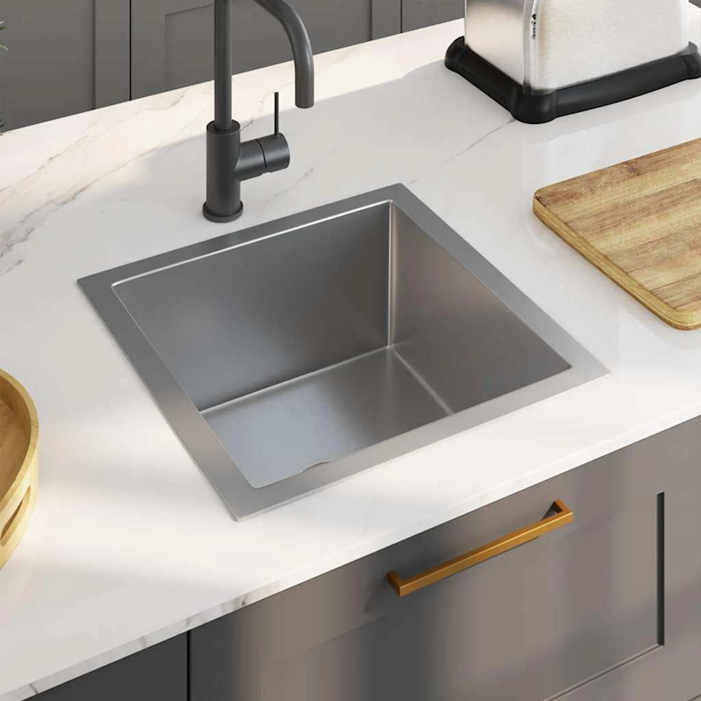 Wallplus Handmade Stainless Steel Kitchen Sink Image 2