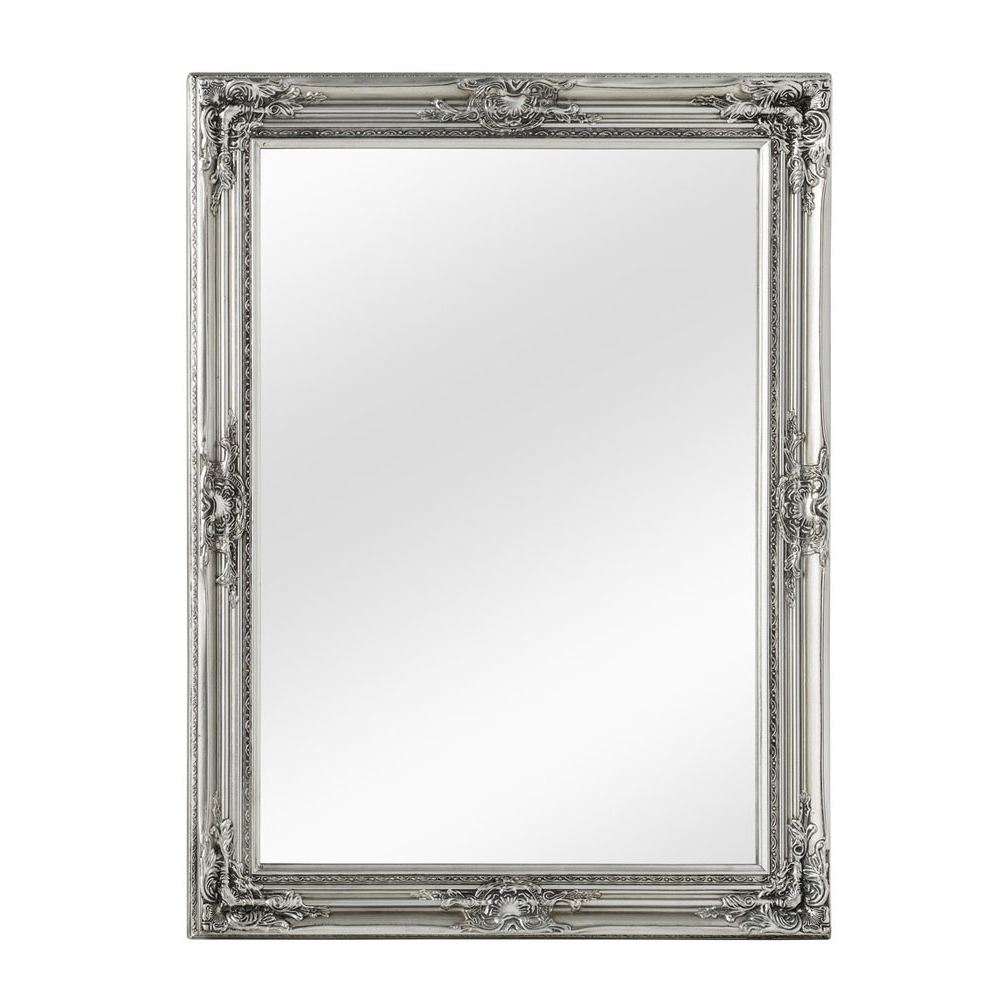 Premier Housewares Silver Classic Wall Mirror Image 1