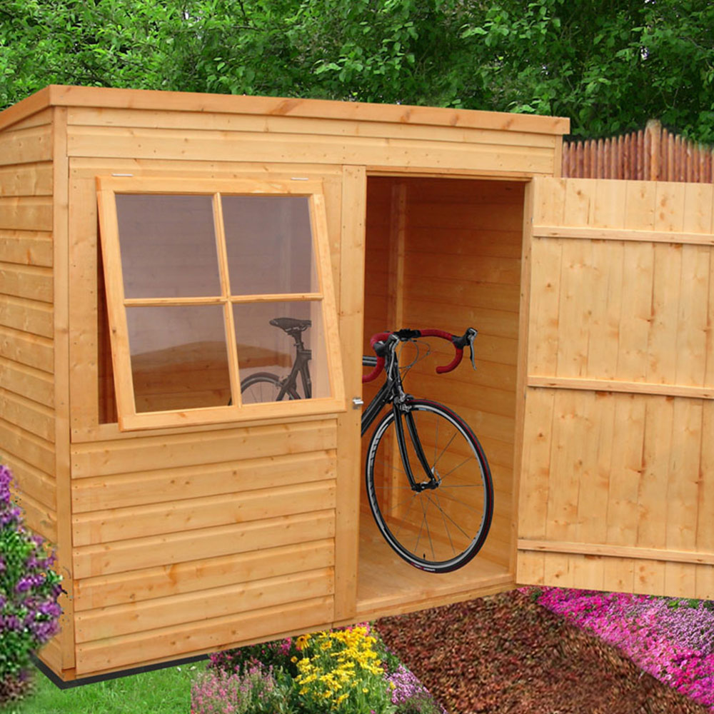 Shire 7 x 7ft Dip Treated Tongue and Groove Pent Shed Image 3