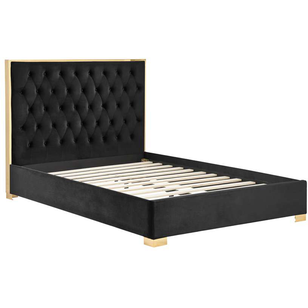 Birlea Chelsea King Size Black and Gold Bed Frame Image 3