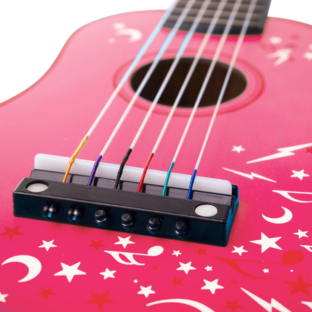 Tidlo Pink Flowers Guitar Image 3