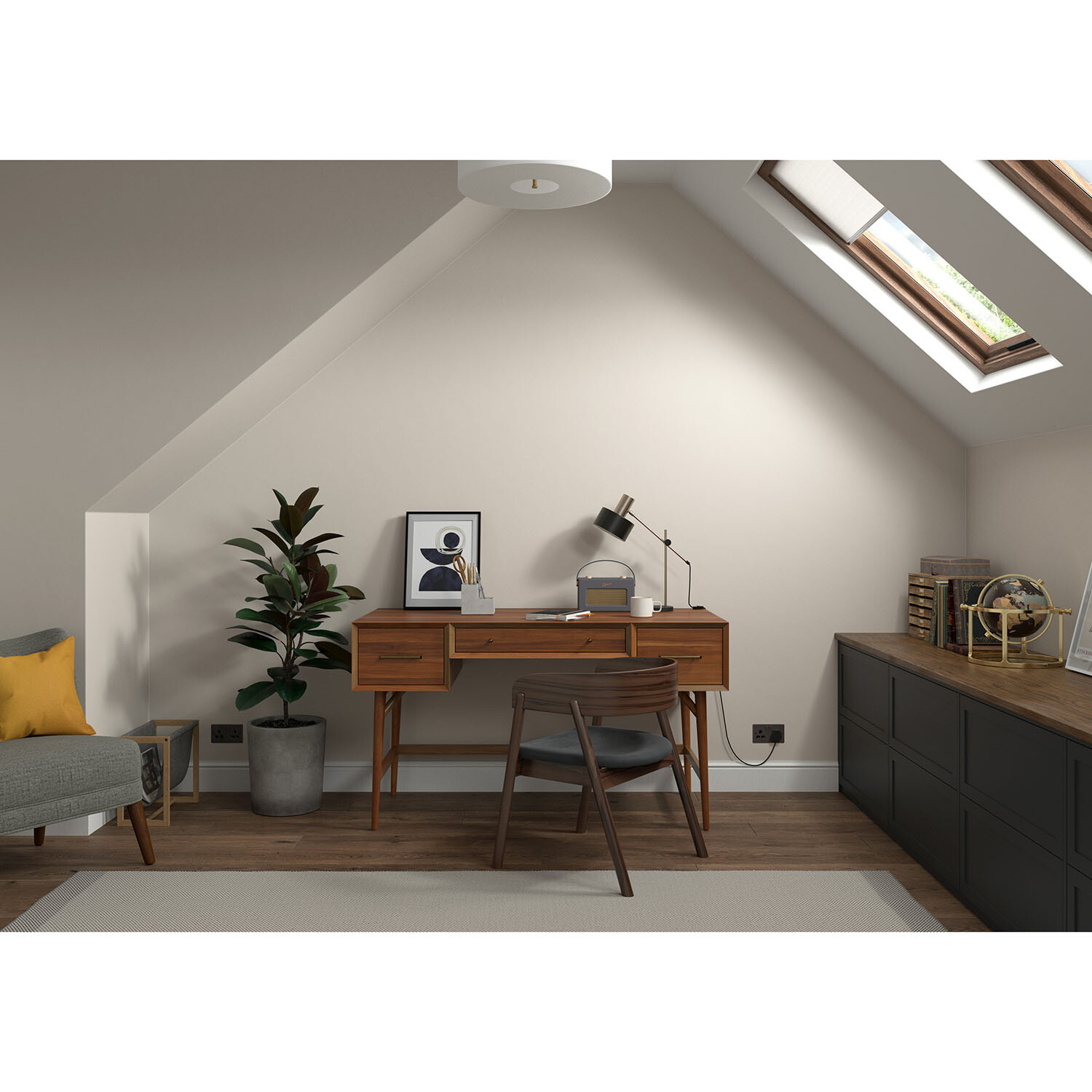 Dulux Heritage Walls and Ceilings Pale Walnut Velvet Matt Emulsion Paint 2.5L Image 7