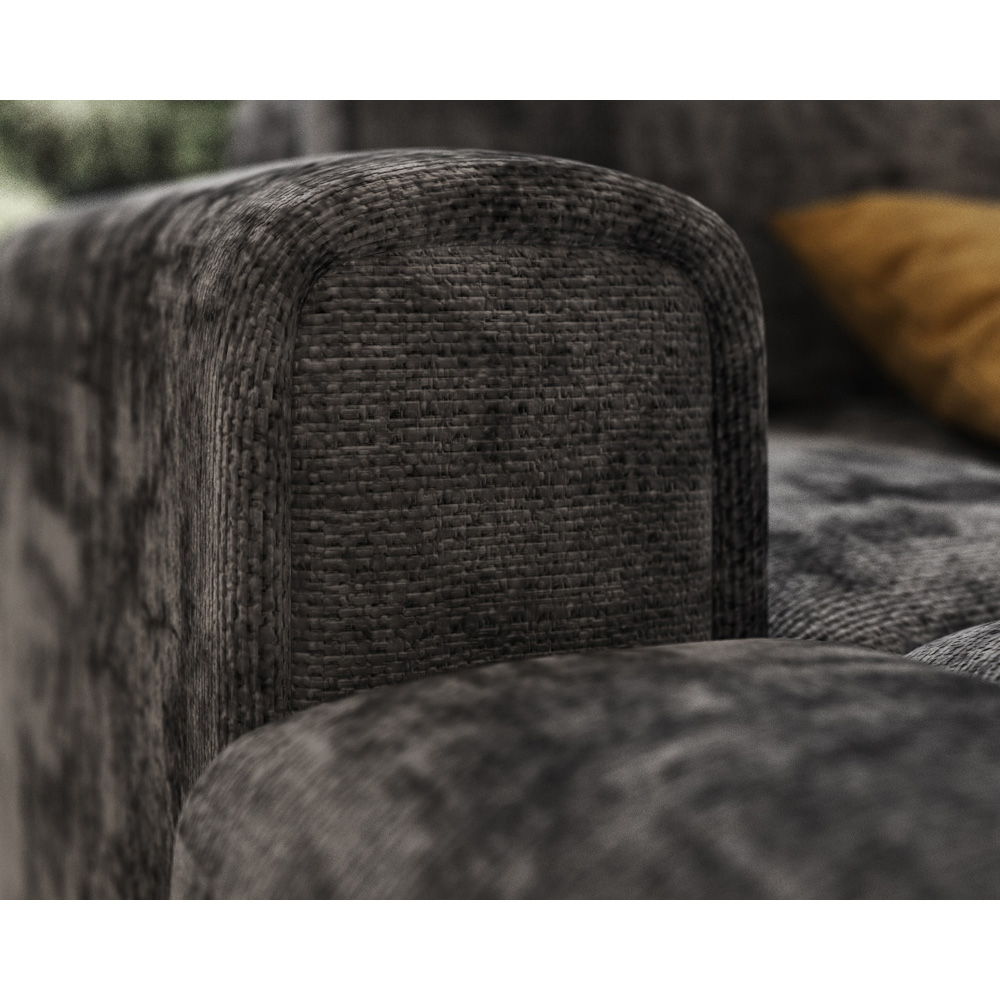 DS Living Rupert 4 Seater Grey Fabric Modular Sofa Image 3