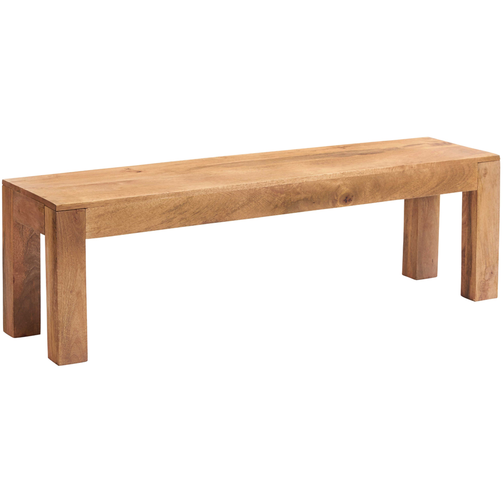 Brooklyn Napoli Toko 2 Seater Light Mango Dining Bench Image 2