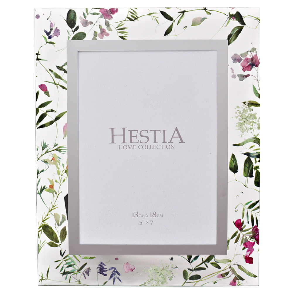 Premier Housewares Hestia Wild Flower Print Frame 5 x 7 Inch Image 1