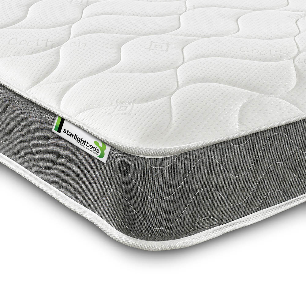 Starlight Beds Shorty Grey Hybrid Deep Memory Foam and Spring Mattress Image 3