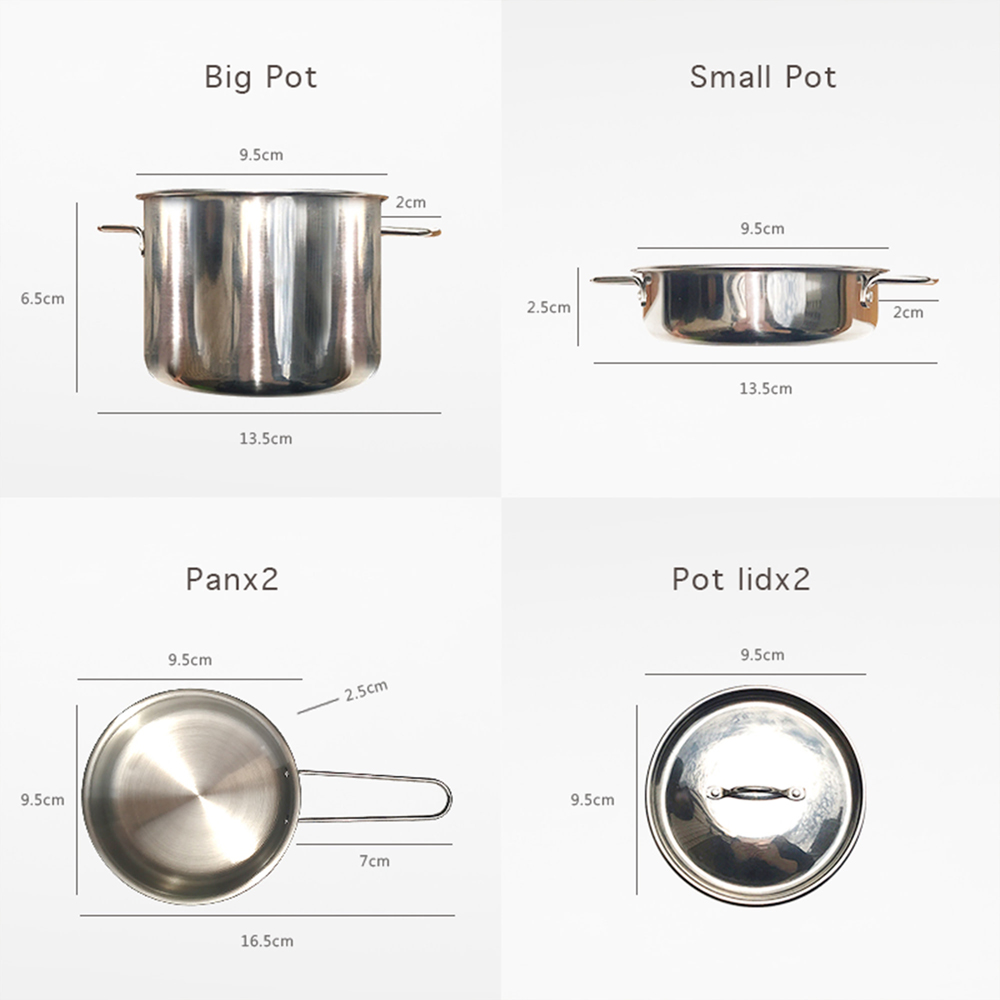Teamson Kids Little Chef Frankfurt Multicolour Stainless Steel Cooking Accessory Play Set Image 5