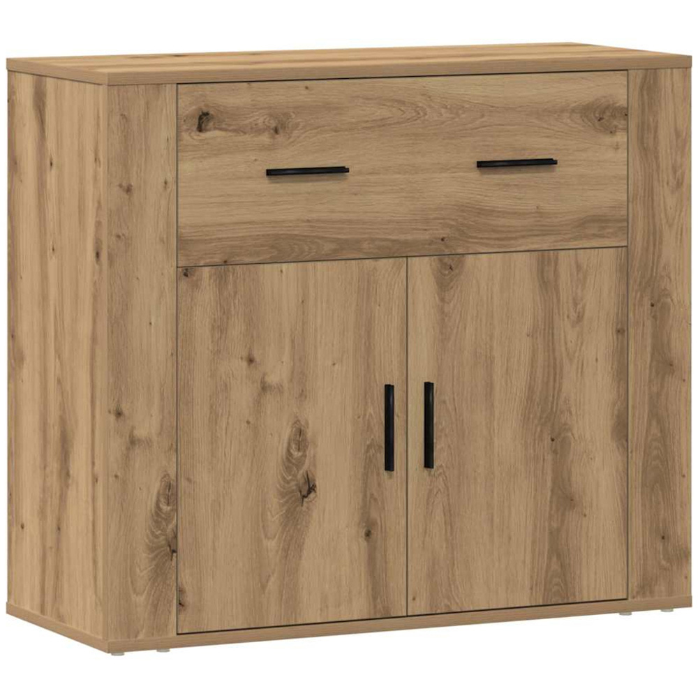 vidaXL 2 Door 2 Drawer Artisan Oak Sideboard Image 2