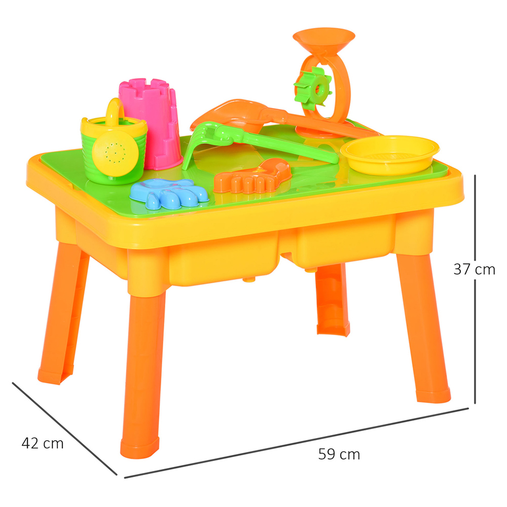 HOMCOM Kids 16 Piece Sand and Water Table Play Set Image 6