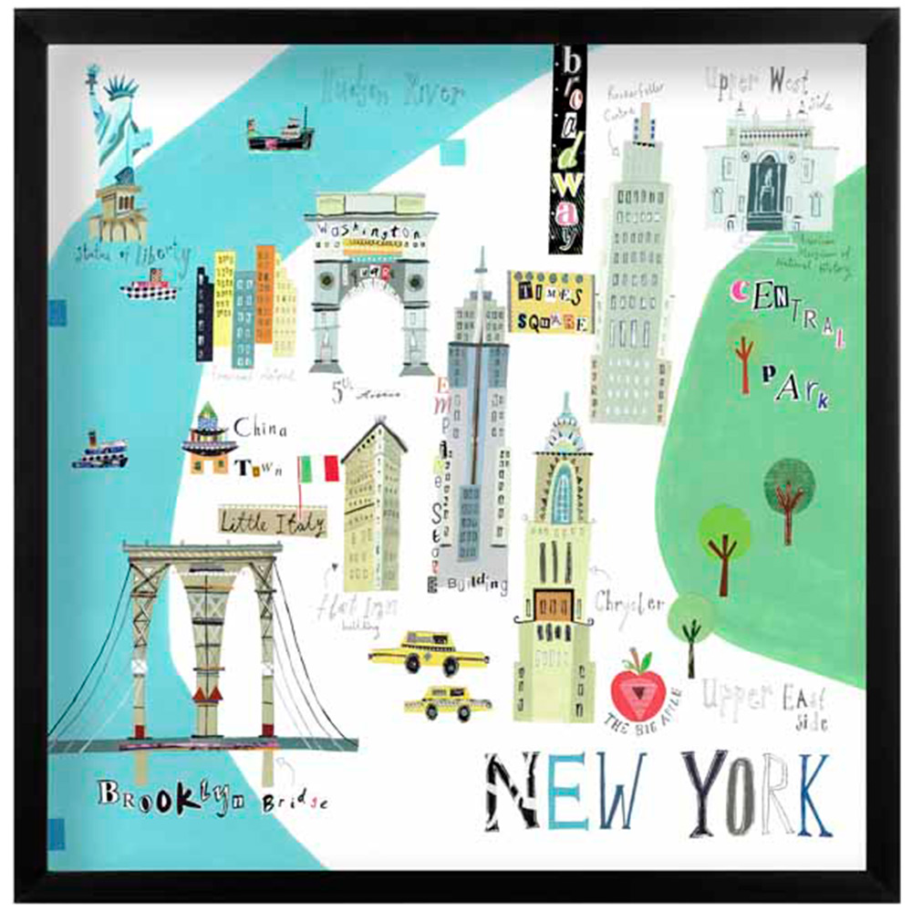 Art For The Home The Big Apple 50 x 50 Image