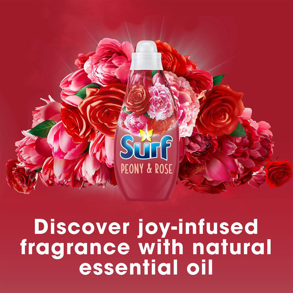Surf Peony and Rose Laundry Detergent 24 Washes 650ml 2 Pack Image 3