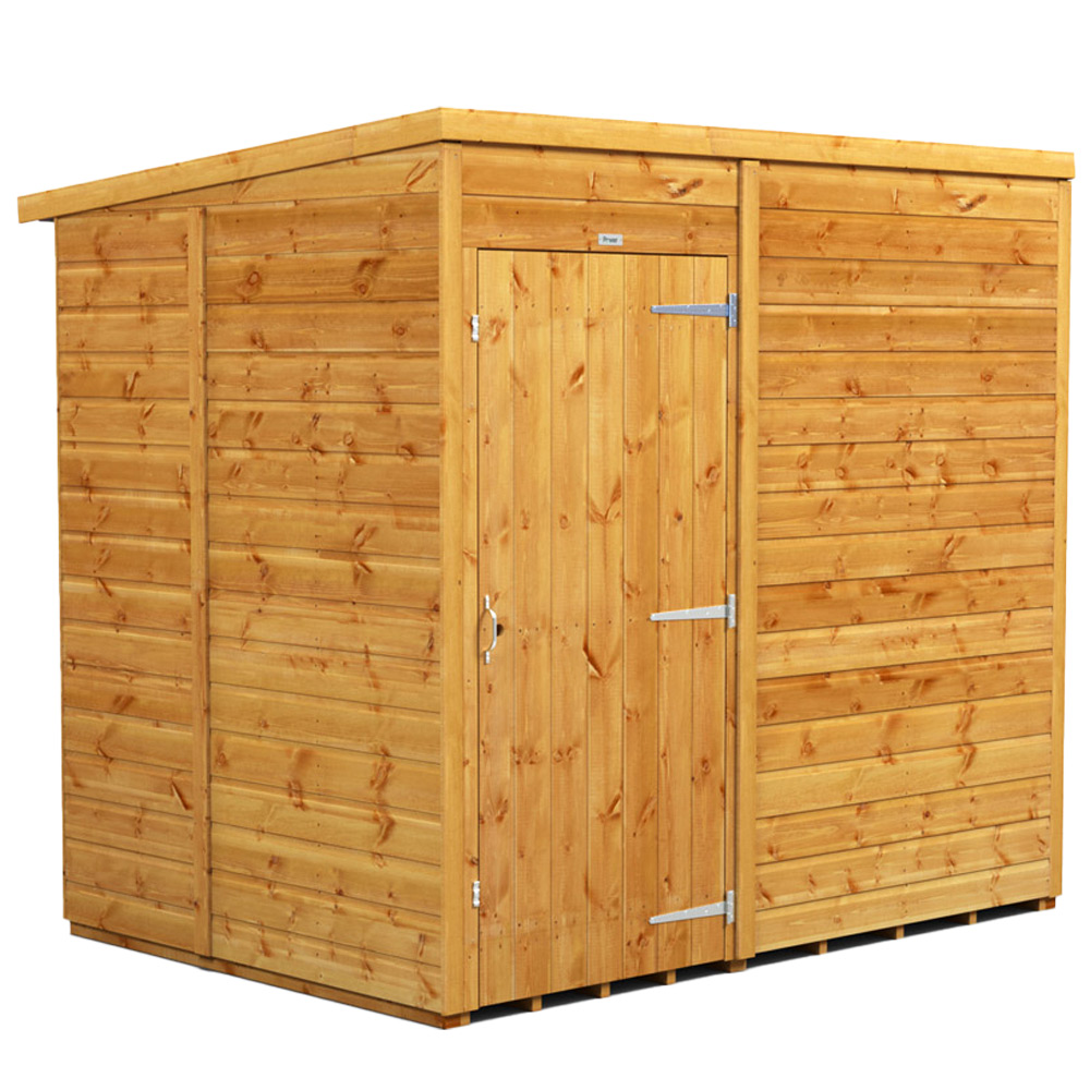 Power Sheds 7 x 5ft Pent Wooden Shed Image 1