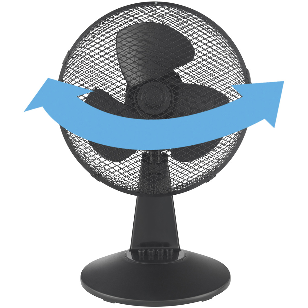 Igenix Black Desk Fan 12 inch Image 2