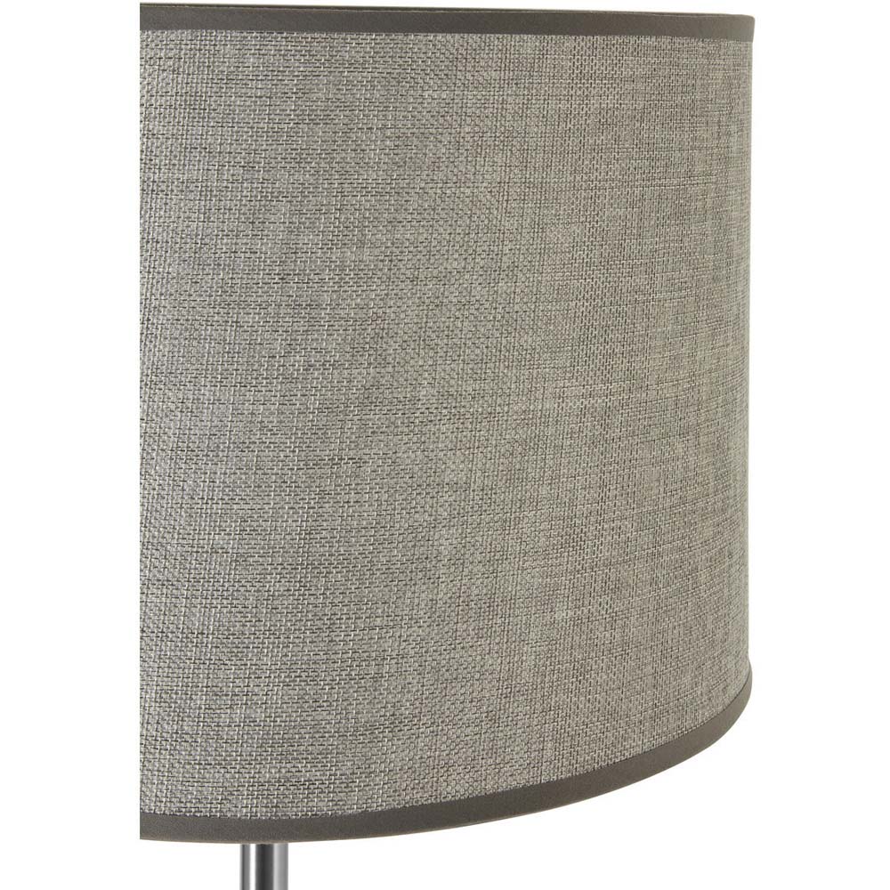 Premier Housewares Grey Waffle Effect Shade Floor Lamp Image 5