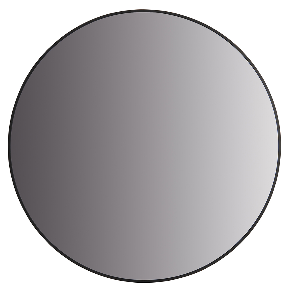 Wilko Black Round Metal Frame Mirror Image 1