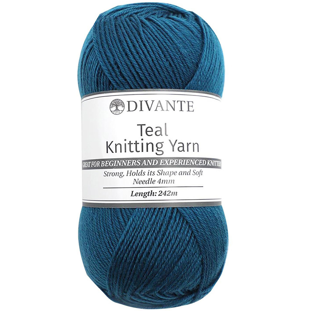 Divante Teal Basic Knitting Yarn 242m Image