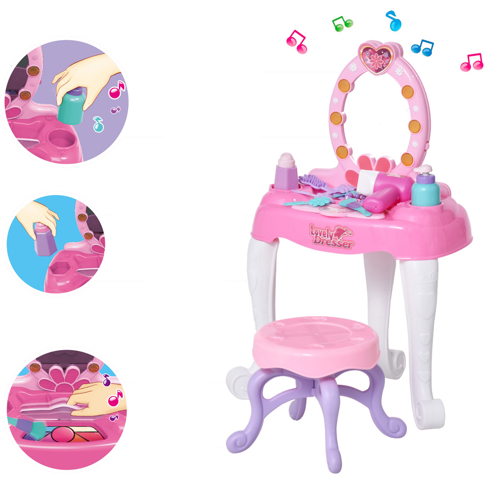 Kids Music and Lights Dressing Table Play Set Wilko