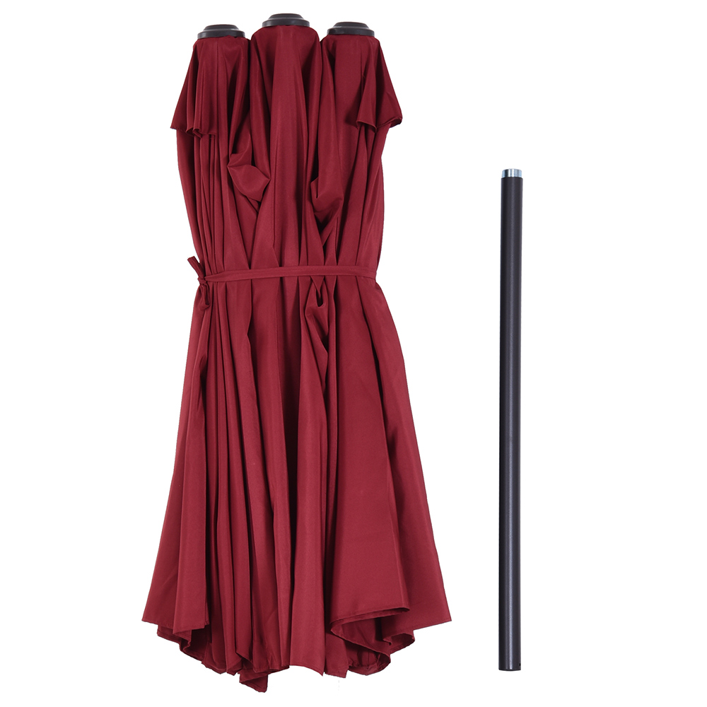 Outsunny 4.6m Garden Parasol  Wine Red Image 2