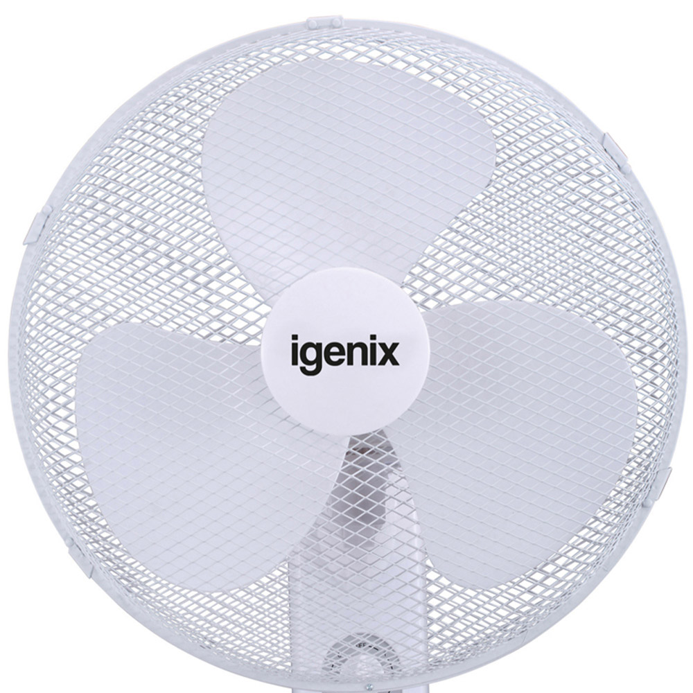 Igenix White Wall Mounted Fan 16 inch Image 2
