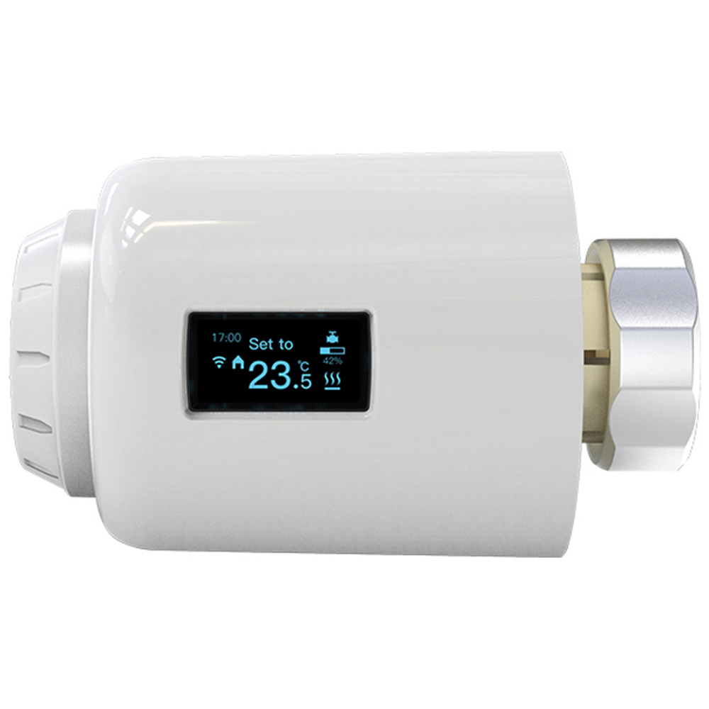 ENER-J Wi-Fi Smart Thermostatic Radiator Valve with Screen 4 Pack Image 3