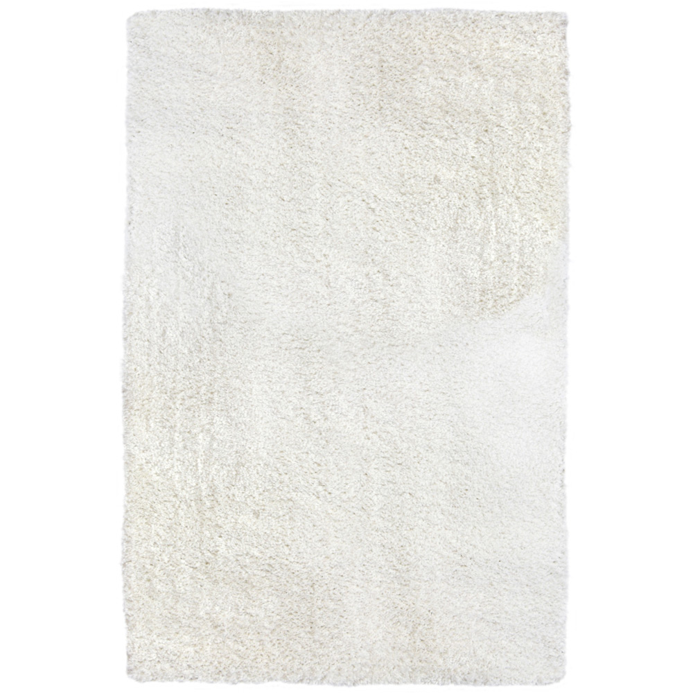 Homemaker Ivory Snug Plain Shaggy Rug 120 x 170cm Image 1