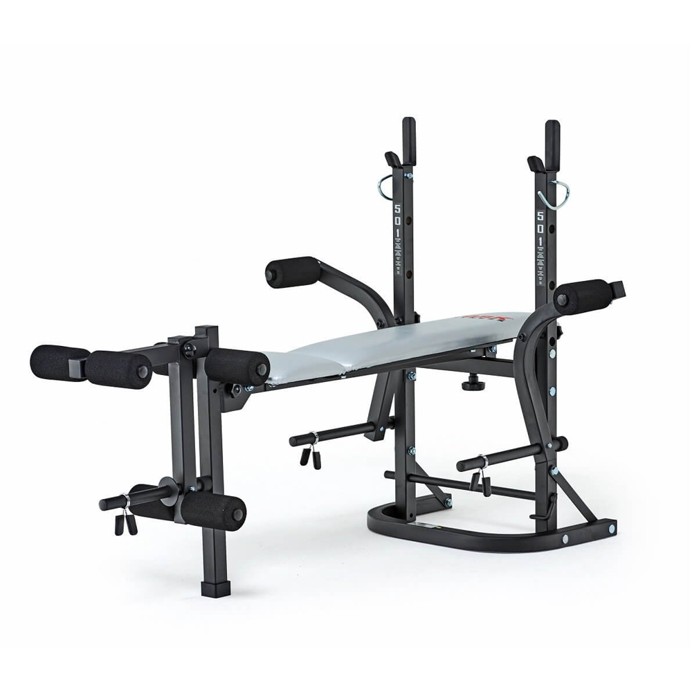 York B501 Black and White Weight Bench Image 3