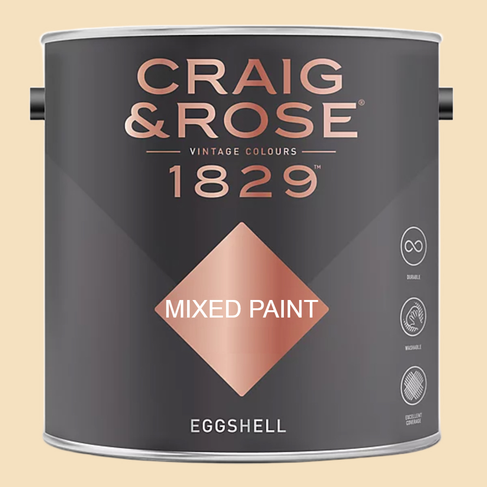 Craig & Rose 1829 Vintage Walls Wood and Metal Adam Cream Eggshell Paint 2.5L Image 2