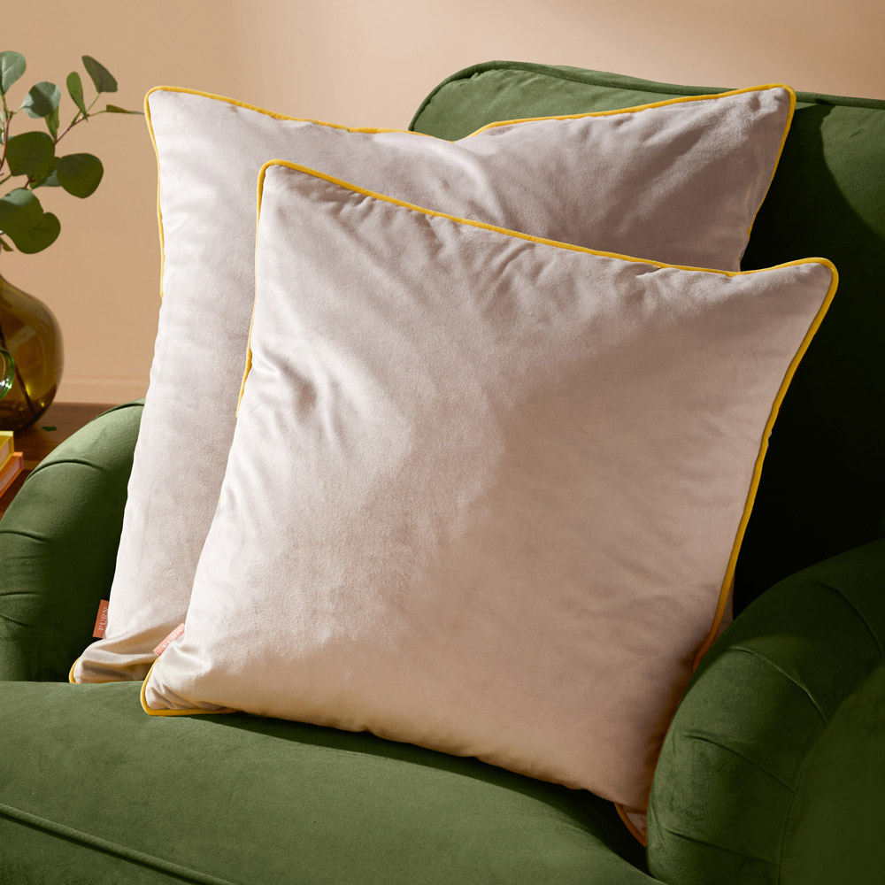 Furn Meridian Dove and Cylon Velvet Cushion 45 x 45cm Image 5