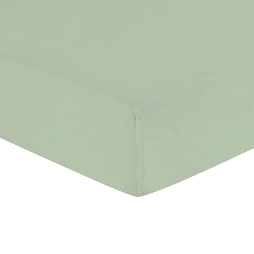 My Home Polycotton Fitted Sheet  - Sage / Single Image