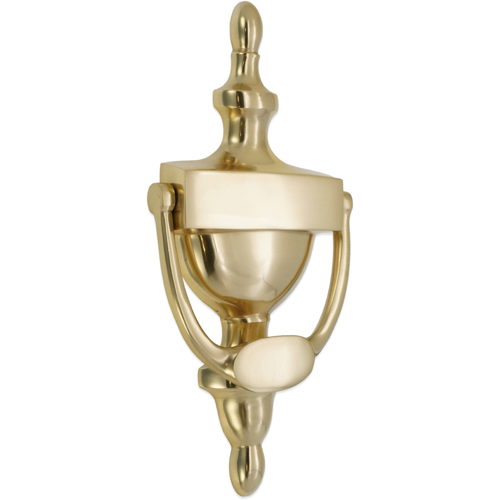 Spira Brass Polished Brass Victorian Large Door Knocker Image 1