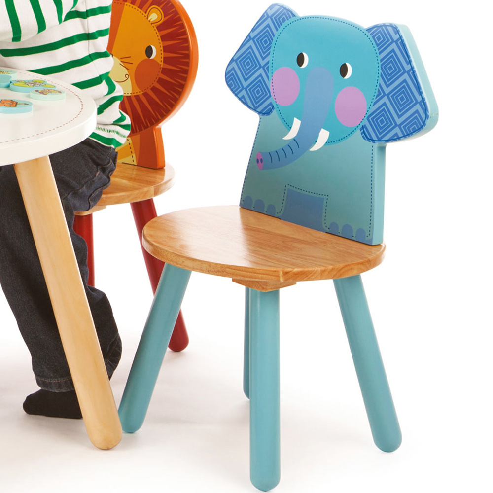 Tidlo Kids Wooden Elephant Chair Image 3