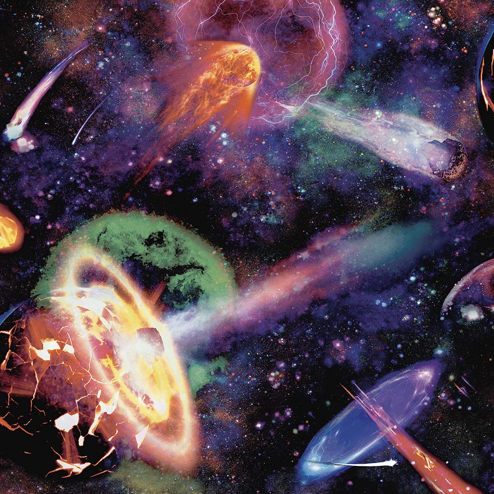 Holden Decor Nebula Multi Coloured Wallpaper Image 1