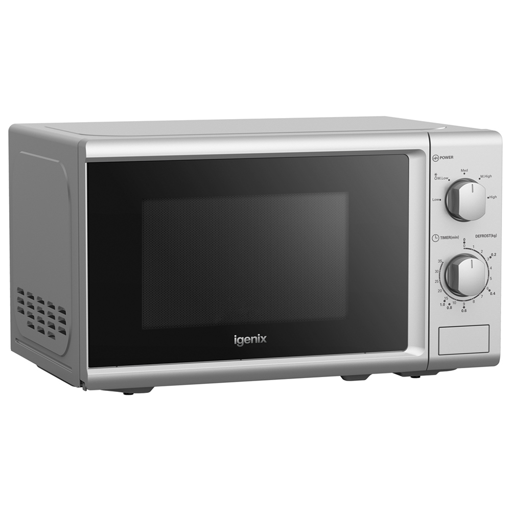 Igenix IGM0820S Silver Manual Microwave 20L 800W Image 2