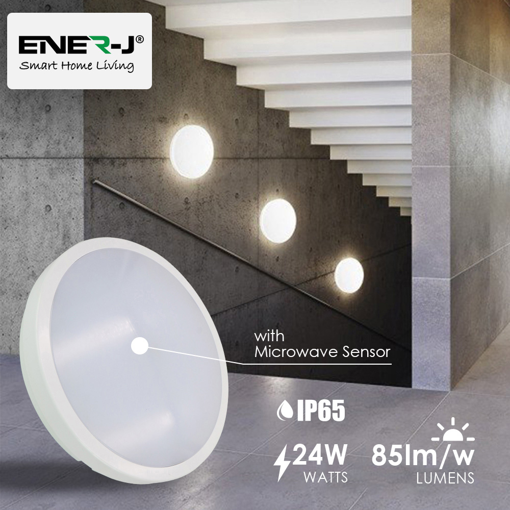 ENER-J 24W 4000k LED Emergency Ceiling Light Image 2