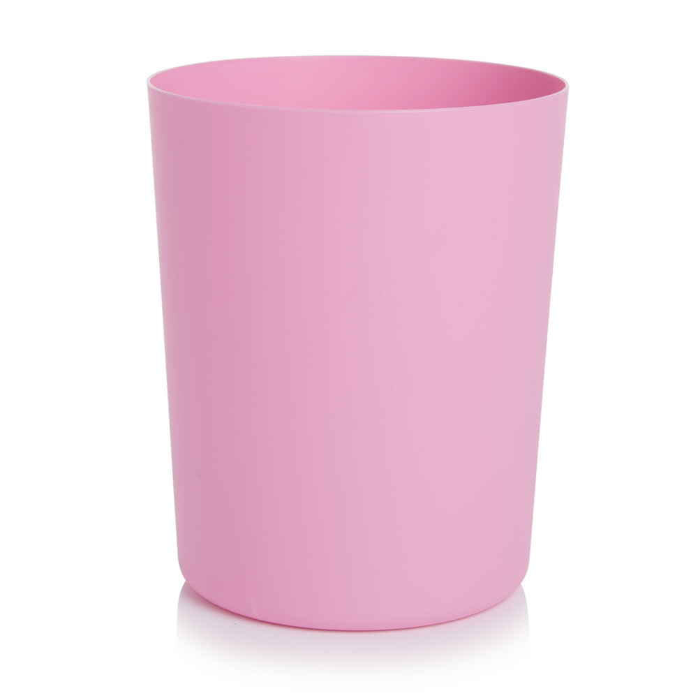 Wilko Waste Bin Pink Wilko