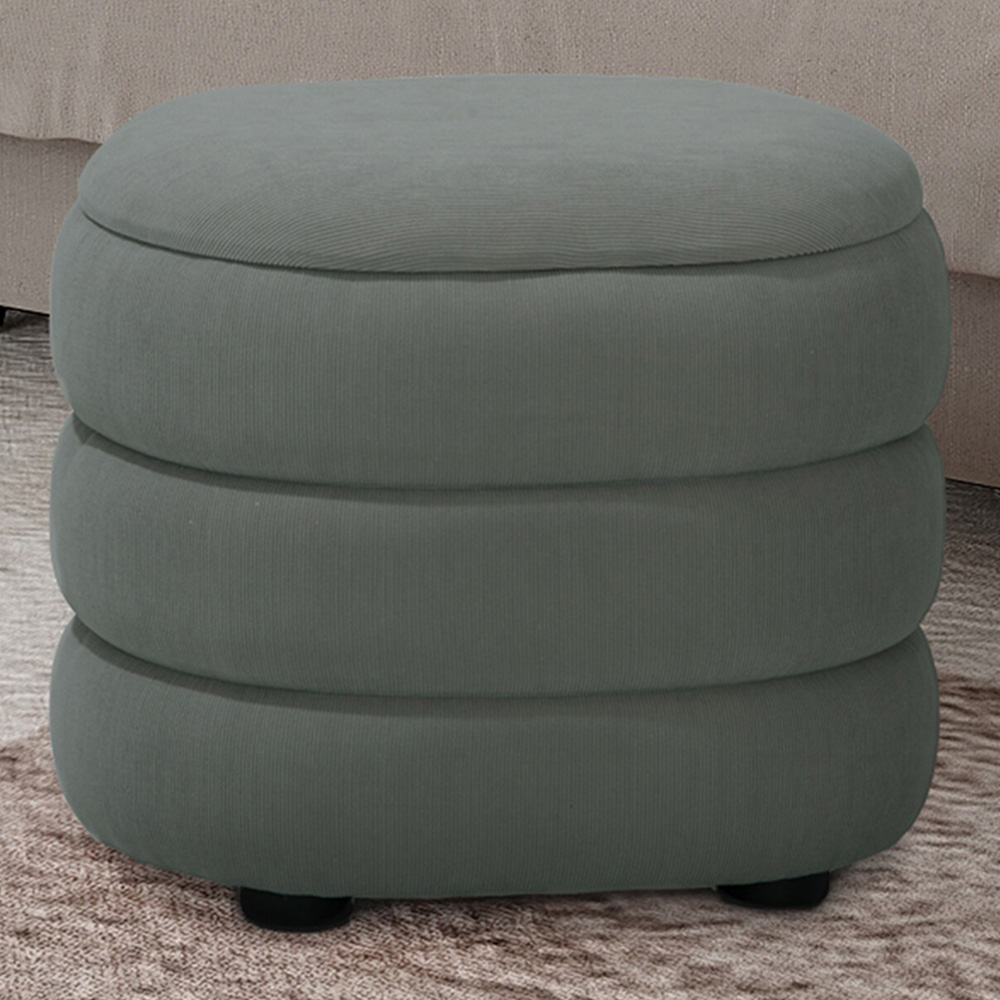 Grey Pippa Storage Foot Stool