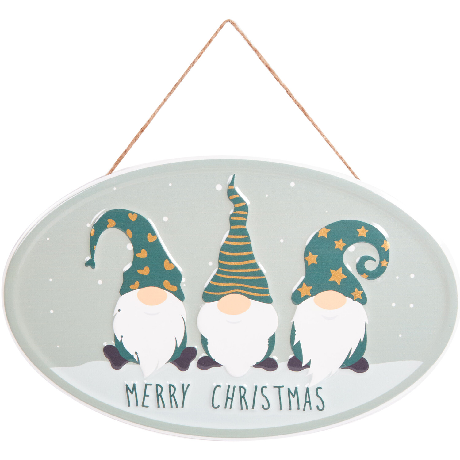 Green Christmas Gonk Sign - Sage Image 1