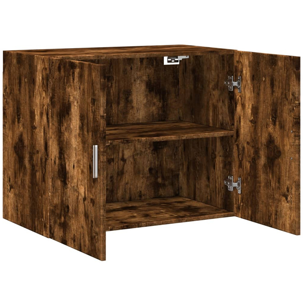 vidaXL 2 Door Smoked Oak Wall Cabinet Image 7