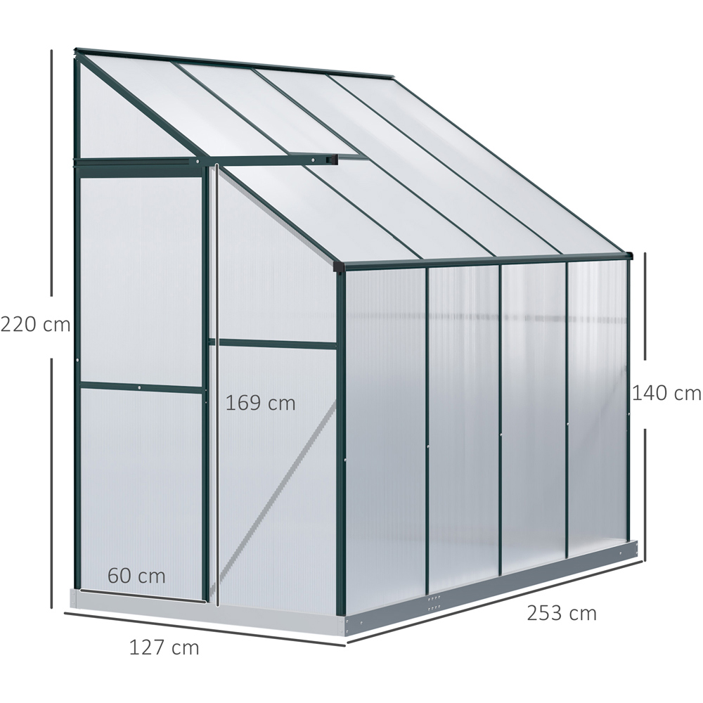 Outsunny Aluminium Heavy Duty 4.1 x 8.3ft Walk-In Greenhouse Image 8