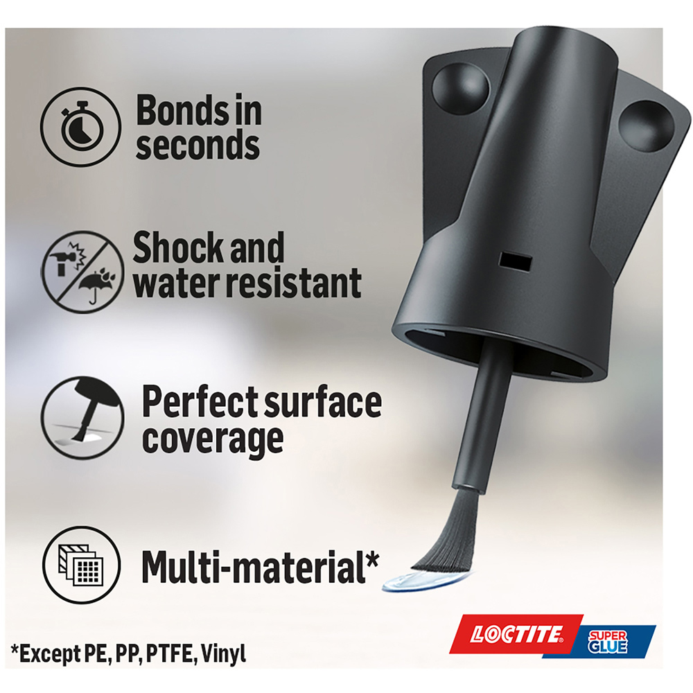 Loctite Brush On Super Glue 5g Wilko