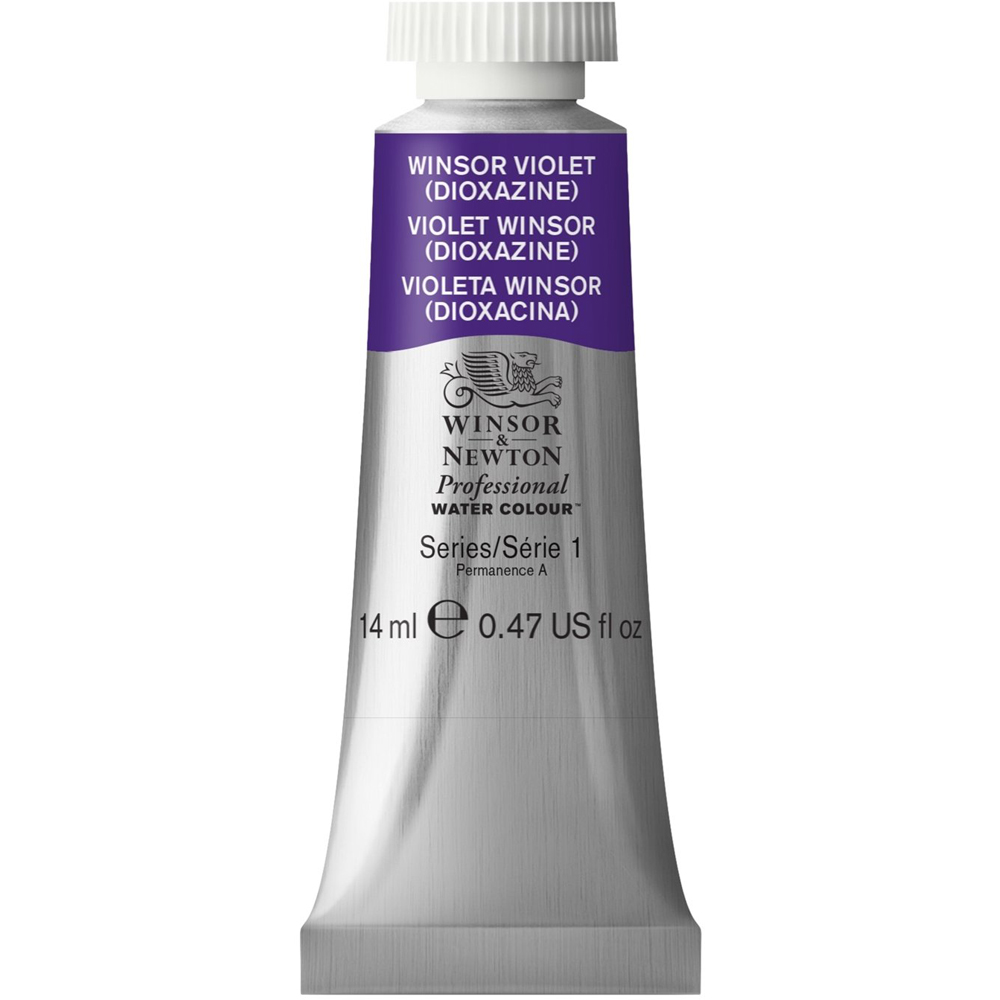 Winsor and Newton 14ml Professional Watercolour Paint - Violet (Dioxazine) Image 1