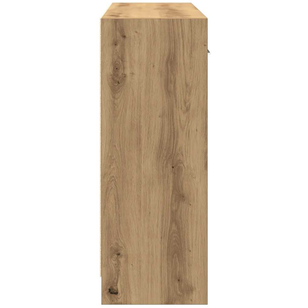 vidaXL 3 Door 3 Drawer Artisan Oak Sideboard Image 5