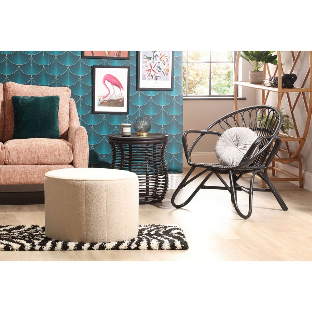 Desser Nordic Black Rattan Chair Image 7