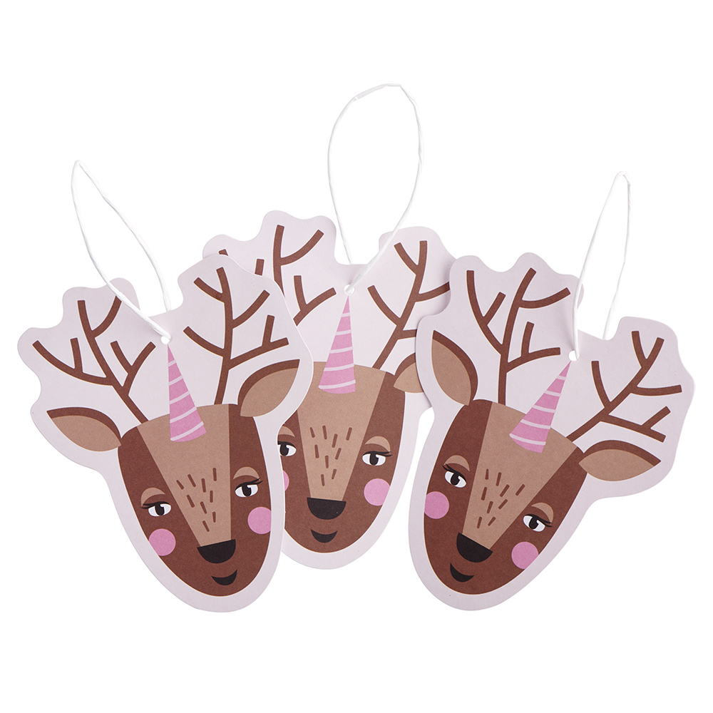 Wilko Festive Joy Reindeer Tags 8 Pack Image 3