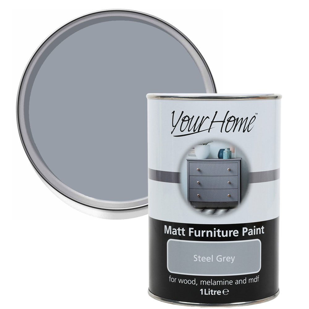 Your Home Natural Stone Matt Furniture Paint 1L Image 1