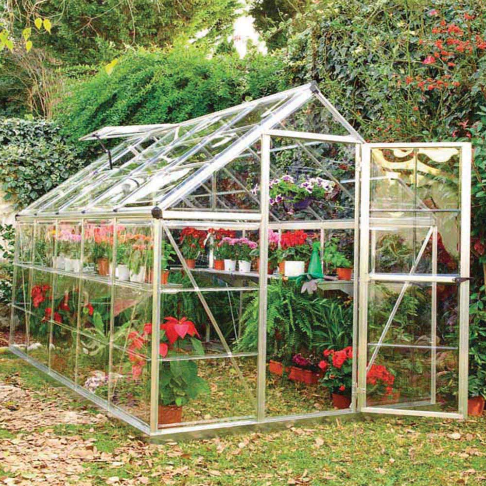 Palram Canopia Harmony Silver Polycarbonate 6 x 10ft Greenhouse Image 2