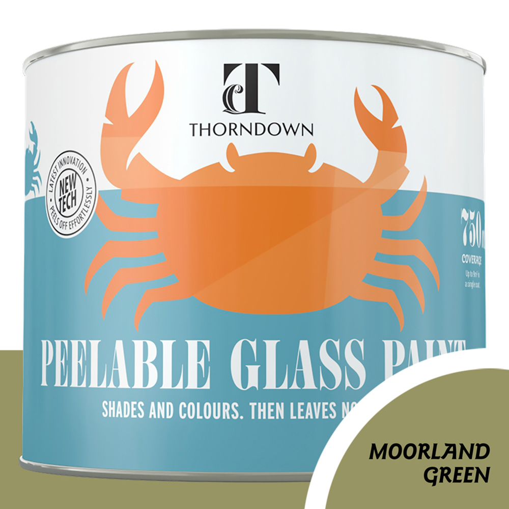Thorndown Moorland Green Peelable Glass Paint 750ml Image 3