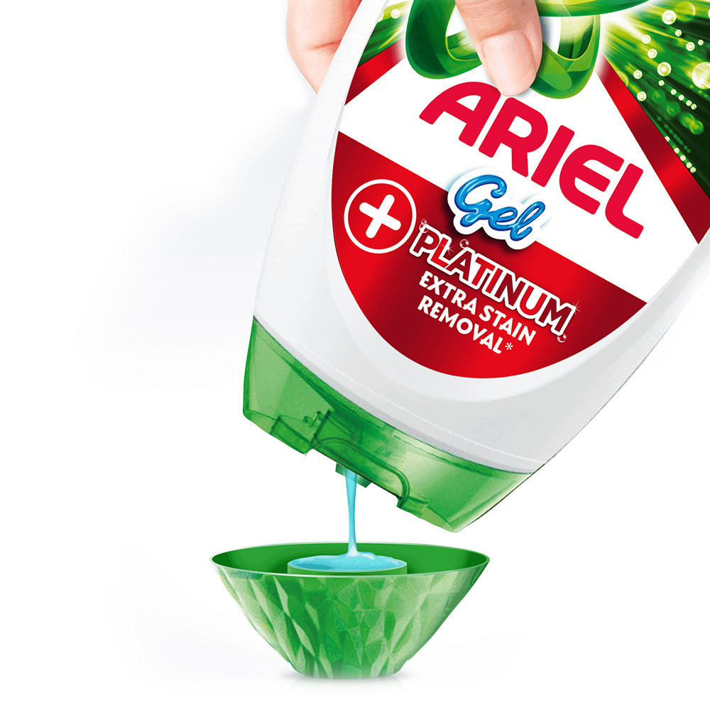 Ariel Platinum Washing Liquid Laundry Detergent Gel 27 Washes 945ml Image 4