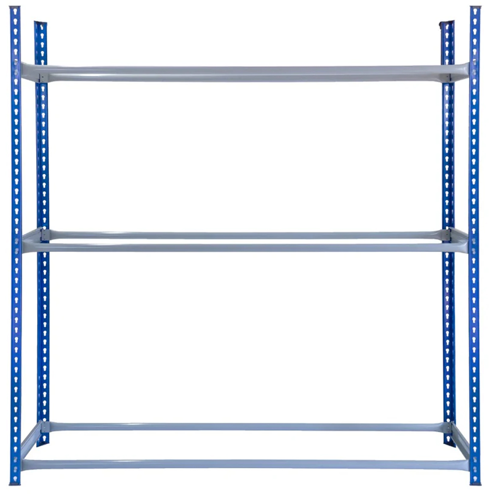 Monster Shop 3 Tier Blue and Grey Tyre Storage Unit Image 1
