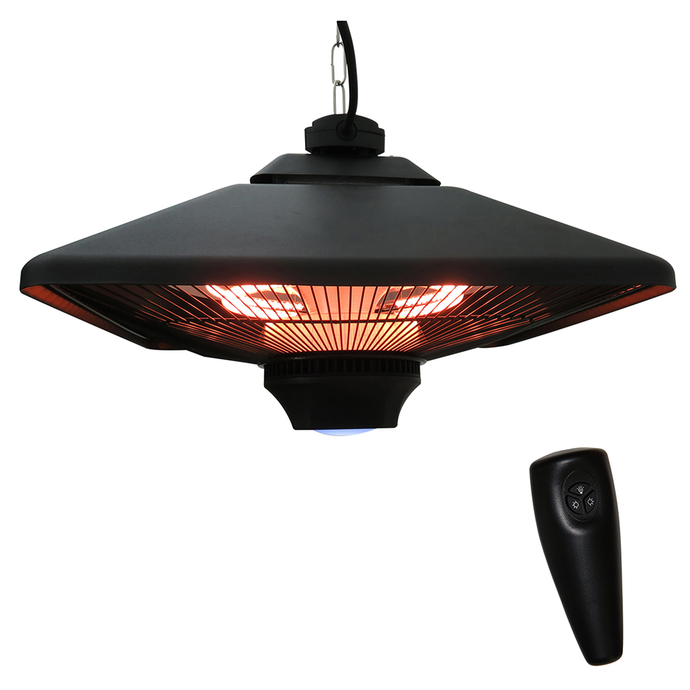 Outsunny Ceiling Heater Black 2kw Image 1
